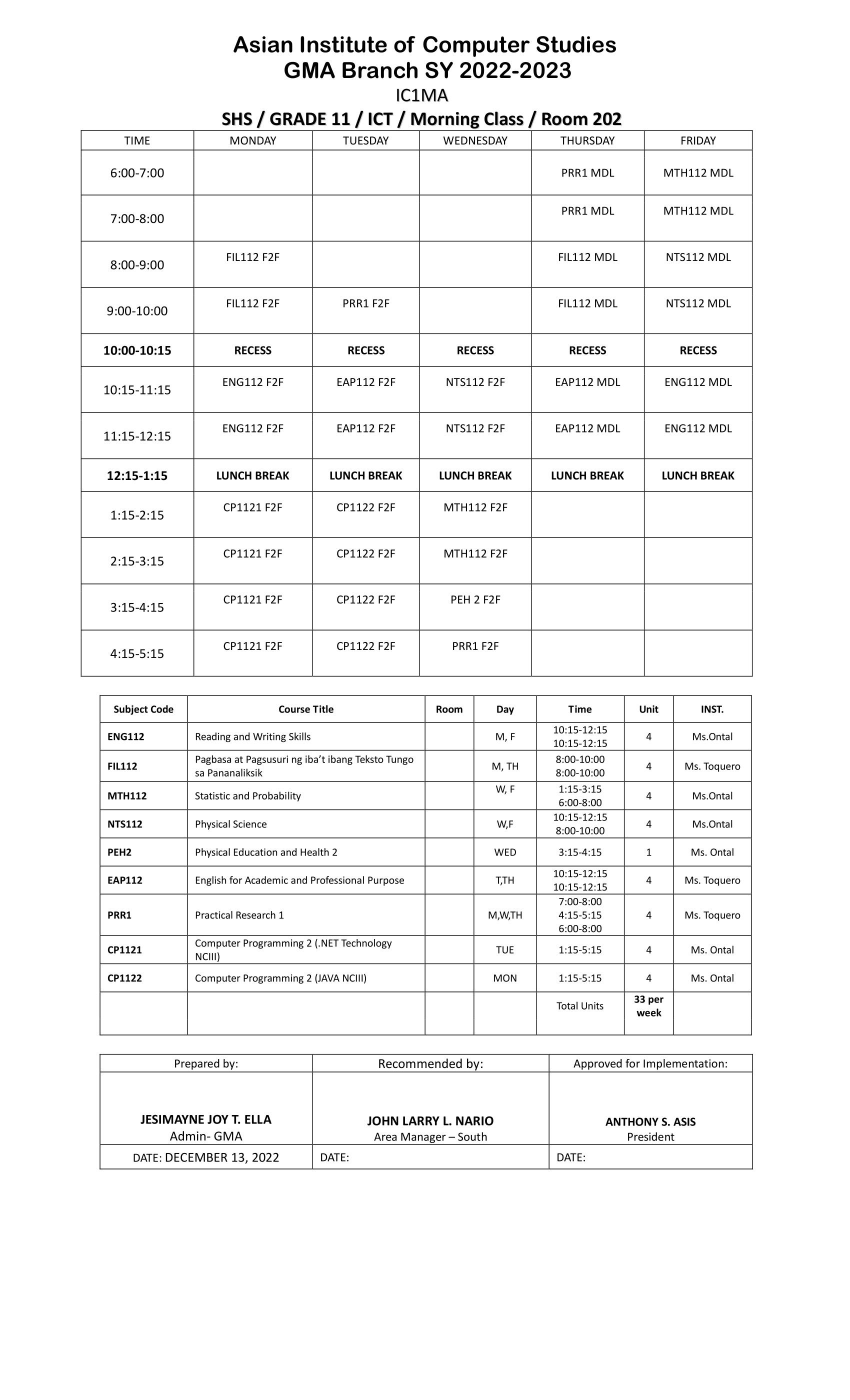 GMA – Asian Institute of Computer Studies